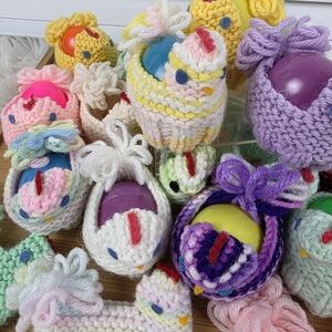 22 Vintage Crochet Chick Egg Covers